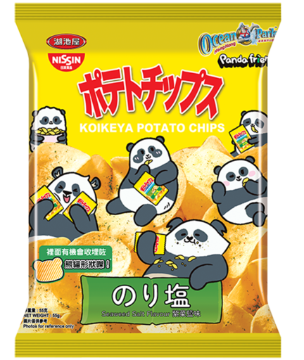 日清湖池屋鹽紫菜味薯片55克