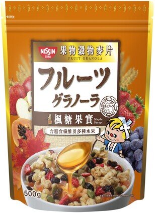 Nissin Granola Fruit Maple Syrup Flavour 500g