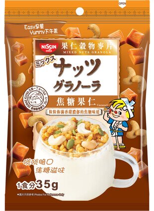 Nissin Granola Nuts Caramel Flavour 35g