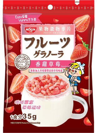 Nissin Granola Fruit Strawberry 35g