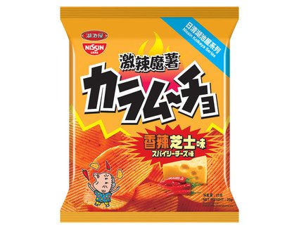 Nissin Koikeya Foods Karamucho Hot Chilli Cheese Flavour Potato Chips 25g