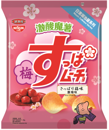 Nissin Koikeya Foods Suppamucho Sour Plum Flavor Potato Chips 55g